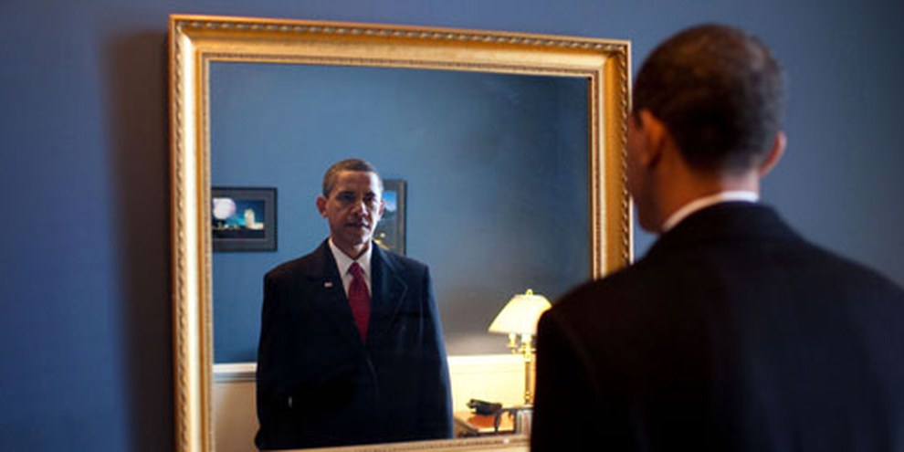 Barack Obama kurz vor seiner Vereidigung 2009. © Pete Souza