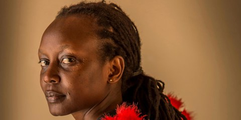 Die Bewegung für LGBTI-Rechte in Uganda hat ein Gesicht: Es ist dasjenige von Kasha Jacqueline Nabagesera. © Frédéric Noy /Cosmos /Agentur Focus
