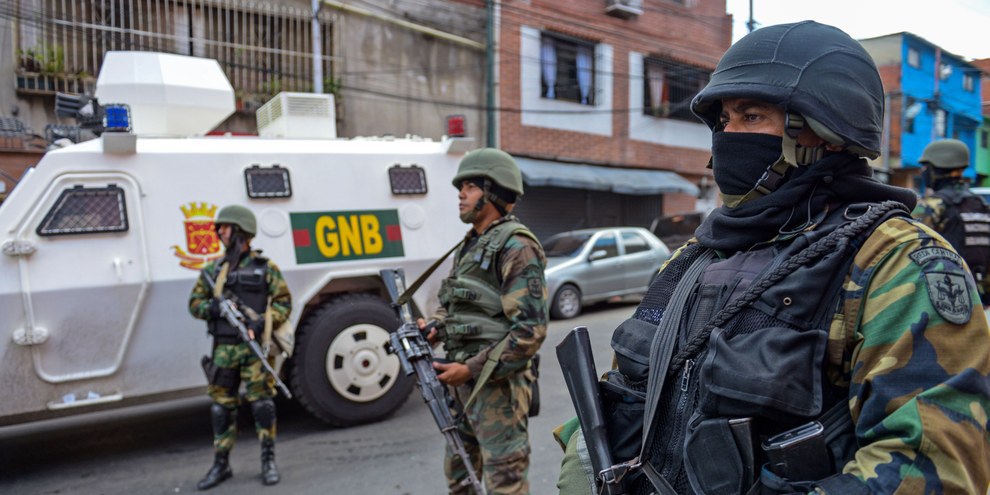 Zwei Drittel der Angriffe gegen Medienschaffende in Venezuela sind laut einer Gewerkschaft von Sicherheitskräften ausgegangen. © Federico Parra/AFP/Getty Images