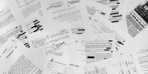 Von 1967 bis 1989 stapelten sich die Fichen zu Amnesty International. © Sozialarchiv: Ar.AI.002.051 bis Ar.AI.002.054 (zugänglich für historische Forschung)