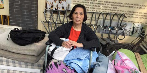 Sie übernachteten in Parks und auf Polizeistationen: Allein dieses Jahr wurden Ni Yulan und ihr Mann vier Mal aus ihren Unterkünften vertrieben.© Private