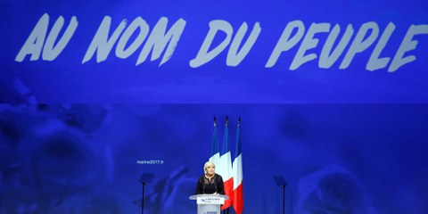 «Kultische Verehrung des Volkes»: Marine Le Pen ist es gelungen, auch ehemalige Kommunisten und Sozialdemokratinnen für den Front National zu gewinnen.© EPA/MATHIEU CUGNOT