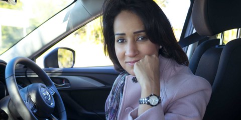 Sie hielt sich nicht an das Fahrverbot für Frauen: Manal al-Sharif. © TAMARA VONINSKI / OCULI / Keystone