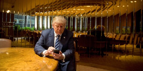 Der mächtigste Twitter-Troll der Welt: US-Präsident Donald Trump. © Josh Haner/The New York Times/Reduxf/laif