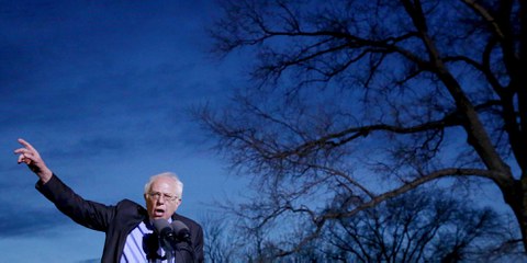 «Der gute Populist»: Der demokratische Präsidentschaftskandidat Bernie Sanders wetterte gegen das Establishment und auch er verkaufte sich als «Mann des Volkes» – obwohl er seit Jahren in Washingtons Politzirkeln zu Hause war. © Lucas Jackson / Reuters