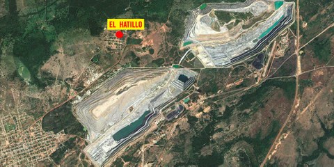 El Hatillo – umgeben von Kohleminen. © google earth