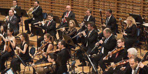 Harmonie der Menschenrechte: Das Human Rights Orchestra bei einem Konzert in Luzern. © Priska Ketterer/Human Rights Orchestra