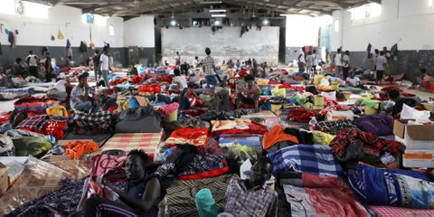 Die libyschen Internierungslager für Flüchtlinge stehen immer wieder in der Kritik. © Reuters / Ahmed Jadallah