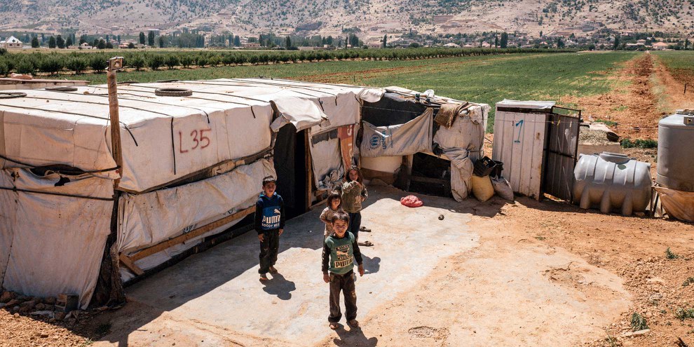 Syrische Kinder in einem Flüchtlingscamp in der Bekaa-Ebene. © Jojo Schulmeister