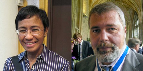 Sie erhielt – gemeinsam mit Dmitri Muratow – den Friedensnobelpreis für ihr unermüdliches Engagement für die Medienfreiheit und die Wahrheit über Korruption und Misswirtschaft auf den Philippinen: Maria Ressa (links).  ©  Joshua Lim