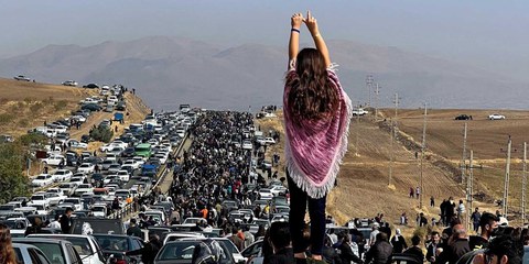 Das Bild ging um die Welt: Es symbolisiert den aktuellen kurdischen Widerstand gegen die Regierung in Teheran. © Private