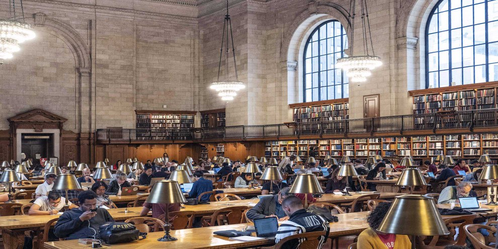 Schauplatz für Kulturkämpfe: Hauptlesesaal der New York Public Library. © Jose Giribas/Süddeutsche Zeitung/laif