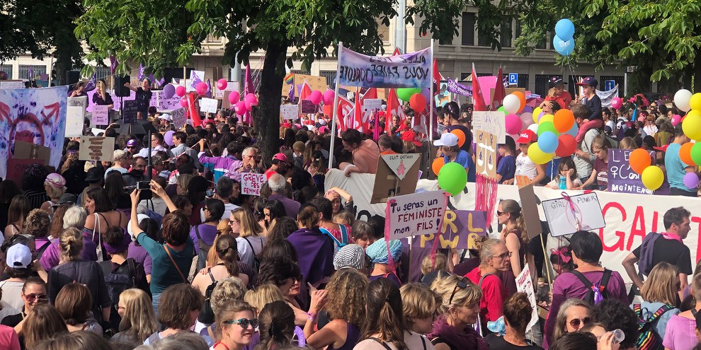 Feministischer Streik 2019 in Genf © Amnesty Schweiz