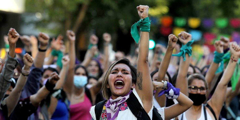 Weltfrauentag in Guadalajara, Mexiko (Foto von Ulises Ruiz / AFP)