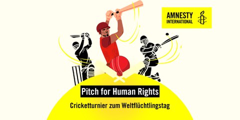 «Pitch for Human Rights»: Cricketturnier zum Weltflüchtlingstag