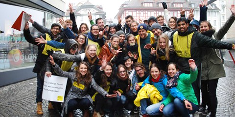 Drehspass mit Berner Rapper Knackeboul in Luzern © Amnesty International