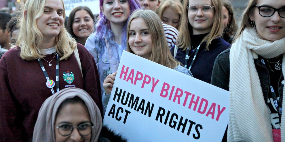 Feier zum Jubiläum des Human Rights Acts © Amnesty International UK