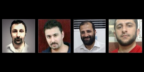 d.g.à.d.: Anwar Khezri, Farhad Salimi, Kamran Sheikheh, Khosrow Basharat © KurdistanHRN