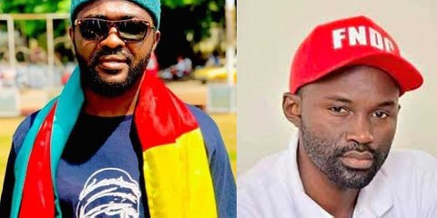 À gauche: Oumar Sylla (alias Fonike Mengue) / à droite: Mamadou Billo Bah © FNDC