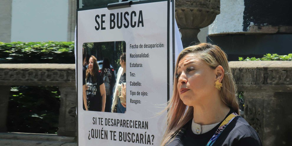 Campagne  #BuscarSinMiedo («Rechercher sans peur») à Mexico © Amnesty International