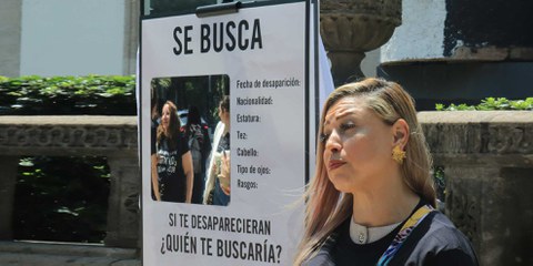 Campagne  #BuscarSinMiedo («Rechercher sans peur») à Mexico © Amnesty International