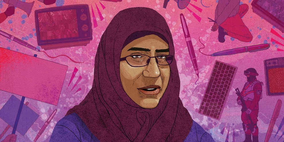 Hanan Badr el Din, militante contre les disparitions forcées en Égypte © Rebecca Hendin