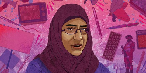 Hanan Badr el Din, militante contre les disparitions forcées en Égypte © Rebecca Hendin