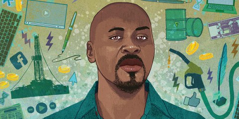 Mahadine, blogueur emprisonné au Tchad © Rebecca Hendin