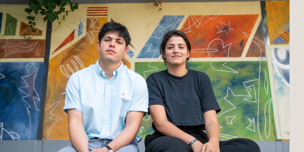 Sarah Mardini et Seán Binder