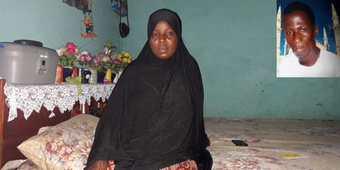 Aissatou Lamarana Diallo / petite photo à droite: son mari Thierno Sadou Diallo © Amnesty International