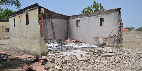 Le 14 avril 2014, deux cent trente-sept lycéennes ont été enlevées et l'école de Chibok a été incendiée par Boko Haram © Droit réservés