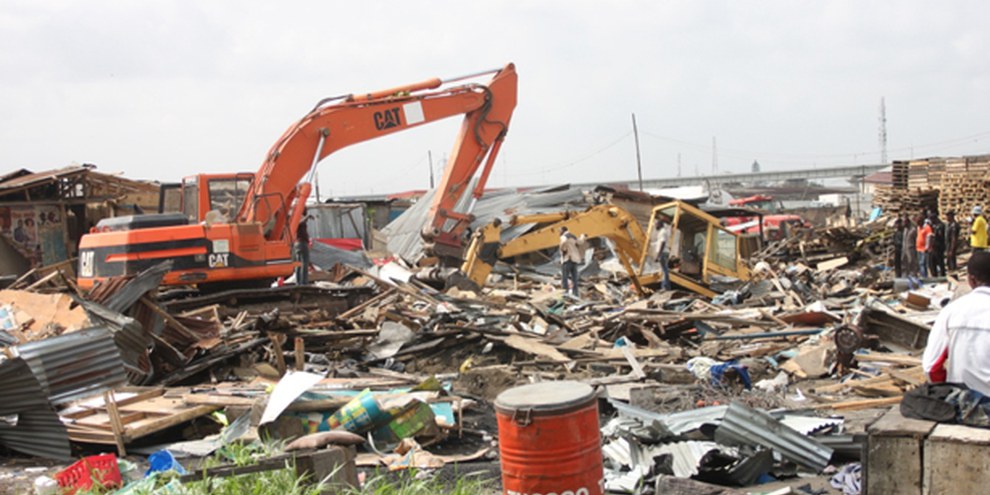 Lagos, des centaines d'habitants de Badia-Est expulsés de force © International Alliance of Inhabitants
