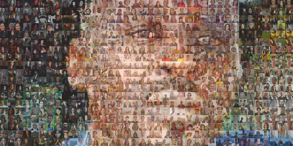 Mosaïque de photos pour le blogueur Mahadine au Tchad. © AI