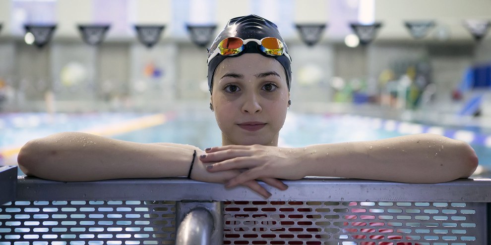 La nageuse syrienne Yusra Mardini fait partie des 43 athlètes réfugiés pré-sélectionnés pour participer aux Jeux olympiques de Rio. © Mirko Seifert