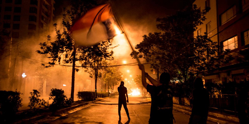 Les émeutes qui secouent actuellement le Chili ont déjà fait une quinzaine de morts. ©Mateo Lanzuela