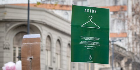 Marche pour légaliser l'avortement, le 8 mars 2018. © Amnistia Internacional Argentina - Demian Marchi