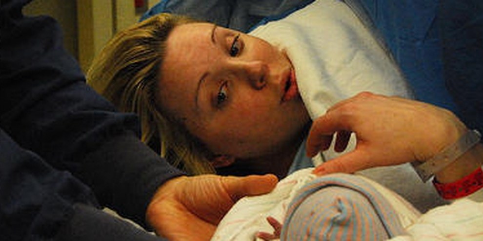 Liz Logelin, peu avant son décès aux Etats-Unis en 2008. Chaque jour, deux à trois femmes meurent aux États-Unis, en raison de complications liées à la grossesse ou à l’accouchement. © Matthew Logelin 