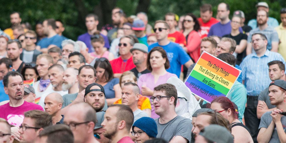 Une veillée à Minneapolis pour les victimes de l'attaque d'Orlando. © FibonacciBlue