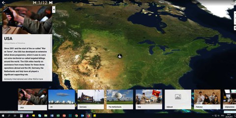 Screenshot du site avec la carte interactive. © AI