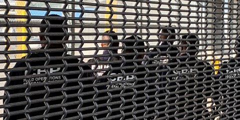 Demandeurs d'asile à Tijuana, ville mexicaine à la frontière des Etats-Unis. © AI