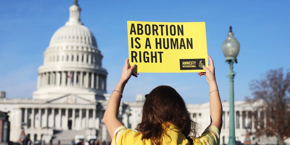 Une manifestation pro-avortement, aux USA, décembre 2021 © Amnesty International USA
