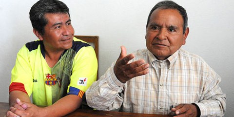 Pascual Agustín Cruz et José Ramón Aniceto Gómez doivent être libérés. Cereso de Huauchinango, Puebla, Mexique, 28 Mars 2012.  © AI/Ricardo Ramírez Arriola