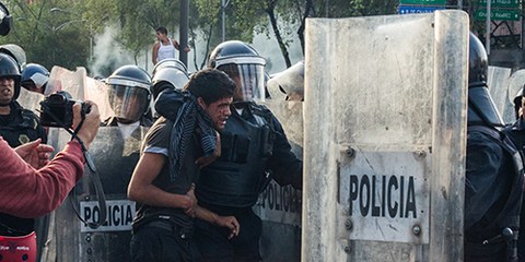 Le 26 septembre 2014, 6 personnes ont été abattues à Iguala. 30 suspects ont été arrêtés, dont 22 policiers municipaux. © Daniel Guerrero 