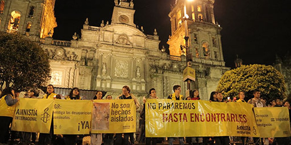 L’enquête menée par les autorités mexicaines sur la disparition de 43 étudiants est sérieusement mise en doute par de nouvelles expertises médicolégales. © Amnistia Internacional México/Alonso Garibay 