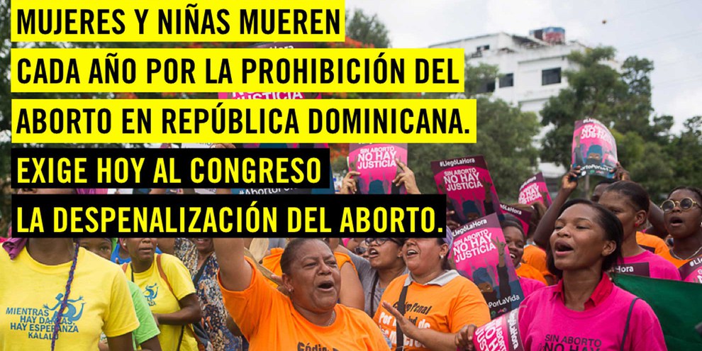Des manifestations pour le droit à l'avortement ont lieu en République dominicaine depuis de nombreuses années. © Private/Amnesty International
