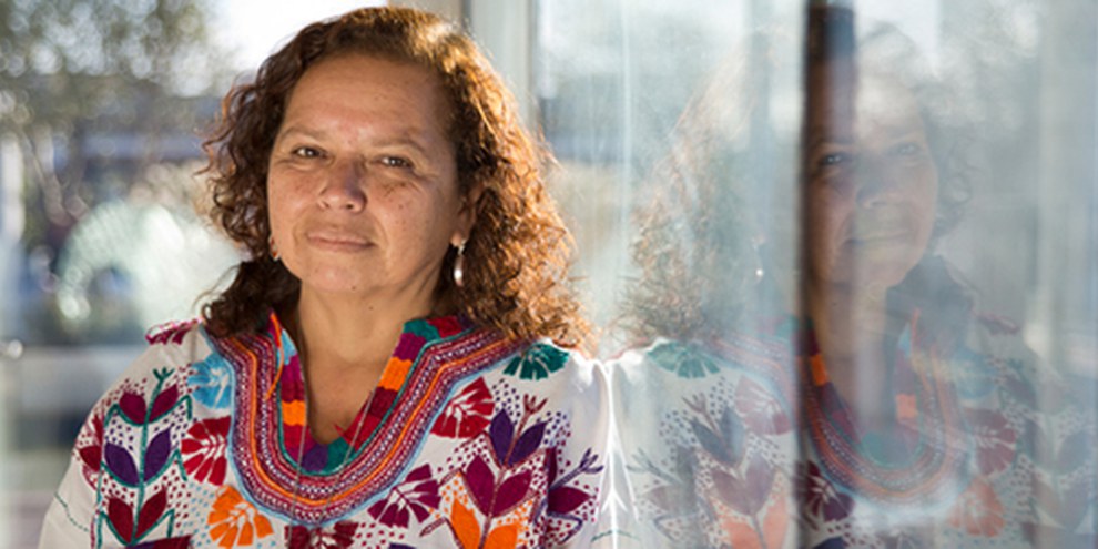 Morena Herrera, directrice de l'«Agrupacion Ciudadana», combat pour faire respecter les droits des 17 femmes incarcérées. © AI