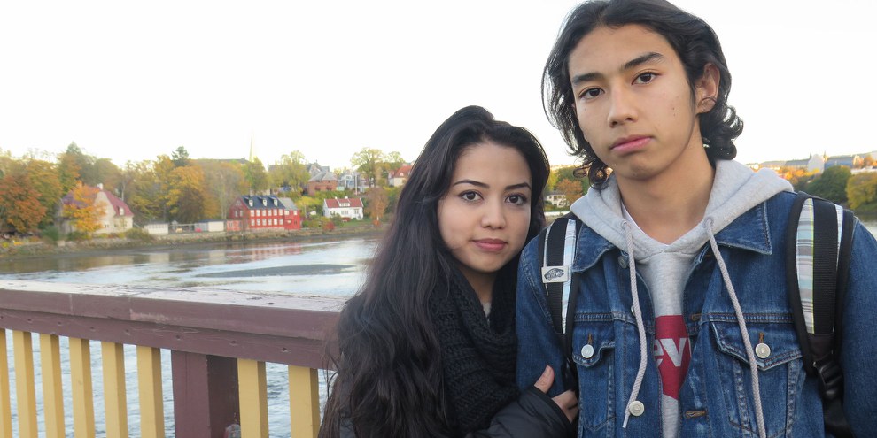 La famille de Taibeh a fui l'Afghanistan ravagé par la guerre pour chercher refuge en Iran. Victimes de discriminations, ils ont fini par se réfugier en Norvège et risquent maintenant d'être renvoyés en Afghanistan © Amnesty International.