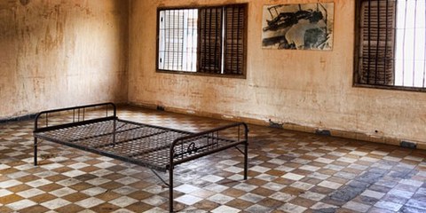 Douch est tenu responsable de la mort d'au moins 12,272 personnes lorsqu'il dirigeait la prison secrète des Khmers rouges. © Ian Kydd'Miller/Demotix 