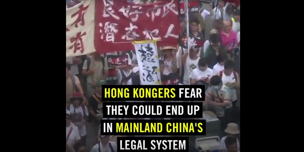 Manifestations à Hong Kong