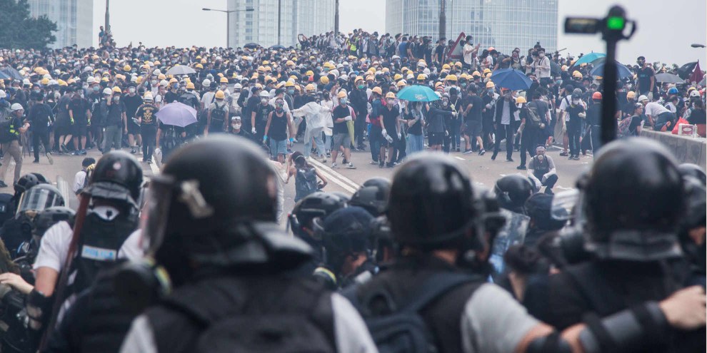 Depuis avril 2019, plus d'un million de manifestants à Hong Kong sont descendus dans la rue pour exiger que le gouvernement de Hong Kong retire les amendements proposés à la loi sur l'extradition, qui permettront le transfert des personnes se trouvant sur le territoire de Hong Kong à la Chine continentale. ©Jimmy Lam @everydayaphoto